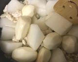 里芋と大根のひき肉あんかけ作り方5写真