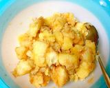 ٩(ˊᗜˋ*)じゃが芋バターしょうゆ鰹節作り方4写真