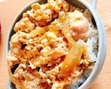 手羽とろ親子丼作り方3写真