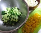 ささみ&野菜のチョップドサラダ作り方1写真