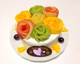 簡単華やか❀フルーツ花のバースデーケーキ作り方6写真