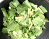 小松菜とまる天の海苔佃煮炒め作り方3写真