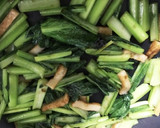 小松菜とまる天の海苔佃煮炒め作り方4写真