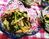 簡単１分！【ギョニソと胡瓜のめかぶ和え】作り方4写真