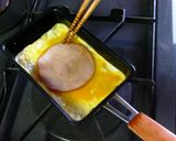 ハム・大葉・のり☆なんでもくるくる卵焼き作り方2写真