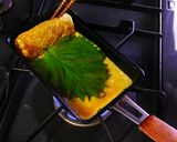 ハム・大葉・のり☆なんでもくるくる卵焼き作り方5写真