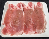 豚ロースの薄切り、とまドレ焼き作り方1写真