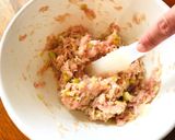 ご飯が進む♪塩ねぎダレの鶏つくね作り方2写真