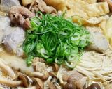 芋煮風？里芋と牛肉の味噌生姜鍋作り方12写真