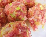 ちょっぴりヘルシー♪豚小間肉のメンチカツ作り方4写真