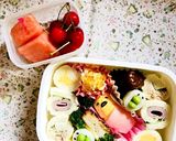キャラ弁 ぐでたま作り方2写真