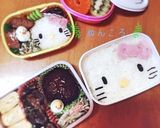 簡単！キャラ弁 キティちゃん作り方2写真
