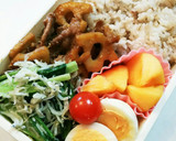 お弁当！小松菜としらすの塩炒め作り方3写真