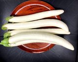 白なす♪揚げ浸し♪もちもち美味！簡単作り方1写真