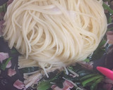 ほうれん草ときのこの和風パスタ作り方3写真