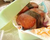 雑穀米でランチョンミートおむすび作り方3写真
