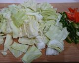 鶏ももと彩り野菜の辛子醤油炒め作り方1写真