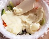 《鍋なし》紫玉ねぎでポテトサラダケーキ♪作り方6写真