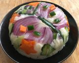《鍋なし》紫玉ねぎでポテトサラダケーキ♪作り方10写真