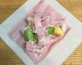 ハムカツ風ハムサラダ揚げハムサラダ添え作り方4写真