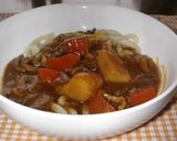 残りのカレーでカレーうどん作り方3写真