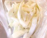 超簡単！白菜の芯で！柚子と塩昆布浅漬け作り方3写真