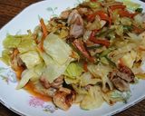 鶏ももと彩り野菜の辛子醤油炒め作り方6写真