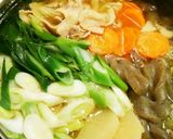 鶏ガラスープの素で簡単❤あったかネギ鍋作り方3写真
