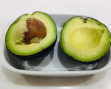 柿とアボカドとトマトのサラダ作り方1写真