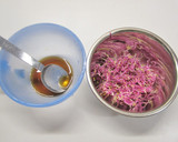 箸休めやおつまみに　食用菊の酢の物作り方5写真