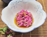 箸休めやおつまみに　食用菊の酢の物作り方6写真