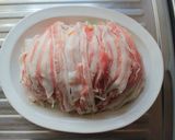 梅しずくで豚バラ簡単レンジ蒸し作り方6写真