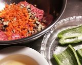 椎茸だしたっぷり、肉詰めピーマン作り方1写真
