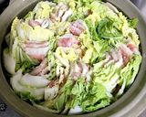 豚肉と白菜の餅入りミルフィーユ鍋作り方1写真