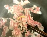 里芋（小芋？）、豚バラ、長ネギの炒め煮作り方5写真