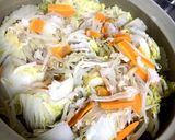 豚肉と白菜の餅入りミルフィーユ鍋作り方3写真