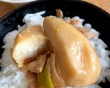 里芋（小芋？）、豚バラ、長ネギの炒め煮作り方17写真