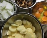 母の味真似てジャガイモとタマネギの卵とじ作り方2写真