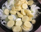 母の味真似てジャガイモとタマネギの卵とじ作り方3写真
