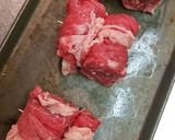 厚揚げと牛肉クルクル煮ナメコあんかけ作り方4写真
