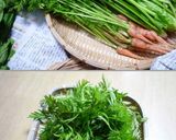 にんじん葉とウインナーのお焼き作り方1写真