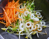 簡単！5分で☆豆もやしと豆苗のマヨ炒め作り方3写真