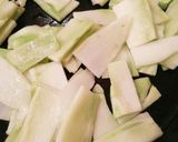 ブロッコリーの心で簡単キンピラ作り方1写真