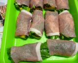 かぼちゃと小松菜の肉巻き♪甘く照り照り♪作り方4写真