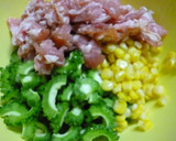 ゴーヤとトウモロコシのかき揚げ♪作り方3写真