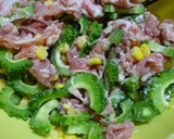 ゴーヤとトウモロコシのかき揚げ♪作り方4写真