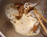 パリパリ鶏かわとれんこんの梅マヨ和え作り方4写真