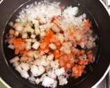 離乳食後期 蕪とひき肉のそぼろあんかけ作り方2写真