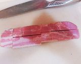 ブロックベーコンとマッシュルームのソテー作り方1写真