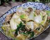 白菜とチンゲン菜の豚バラ塩あんかけ作り方6写真